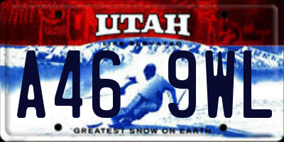 UT license plate A469WL