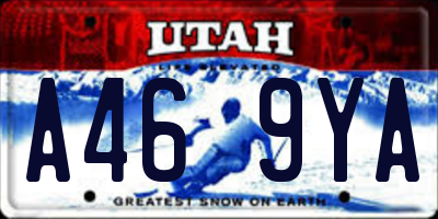 UT license plate A469YA