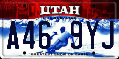 UT license plate A469YJ