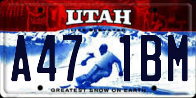 UT license plate A471BM