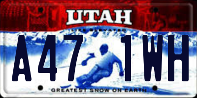 UT license plate A471WH