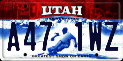 UT license plate A471WZ