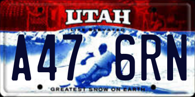 UT license plate A476RN