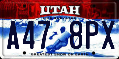 UT license plate A478PX