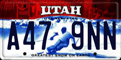 UT license plate A479NN