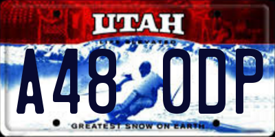 UT license plate A480DP