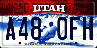 UT license plate A480FH