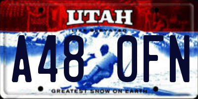 UT license plate A480FN