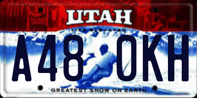 UT license plate A480KH