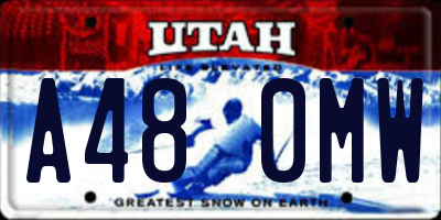 UT license plate A480MW