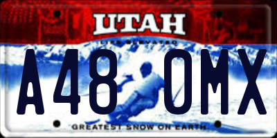 UT license plate A480MX