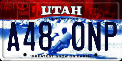 UT license plate A480NP