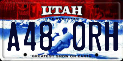 UT license plate A480RH
