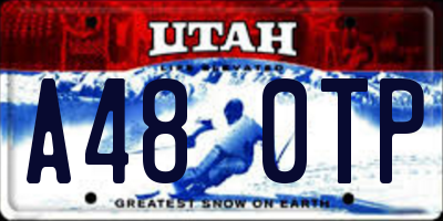 UT license plate A480TP