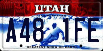 UT license plate A481FE