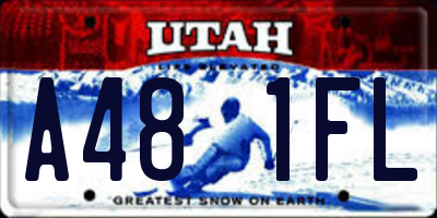 UT license plate A481FL