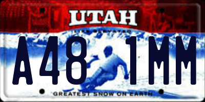 UT license plate A481MM