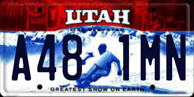 UT license plate A481MN