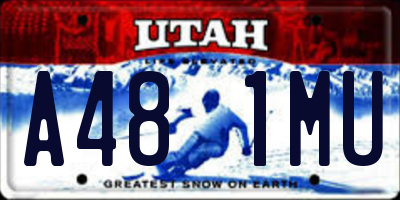 UT license plate A481MU