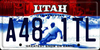 UT license plate A481TL