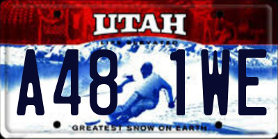 UT license plate A481WE
