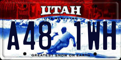 UT license plate A481WH