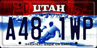 UT license plate A481WP
