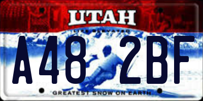 UT license plate A482BF