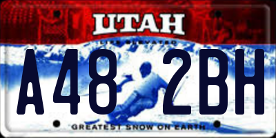 UT license plate A482BH