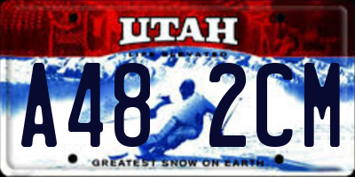 UT license plate A482CM