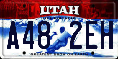 UT license plate A482EH