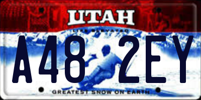 UT license plate A482EY