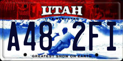 UT license plate A482FI