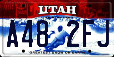 UT license plate A482FJ