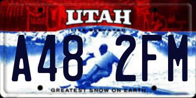 UT license plate A482FM