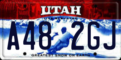 UT license plate A482GJ