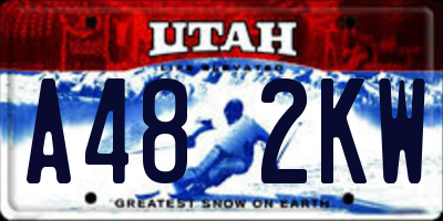 UT license plate A482KW