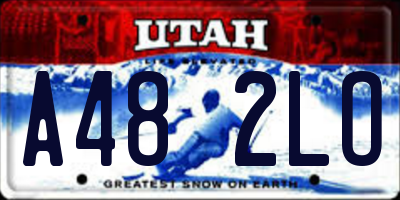 UT license plate A482LO
