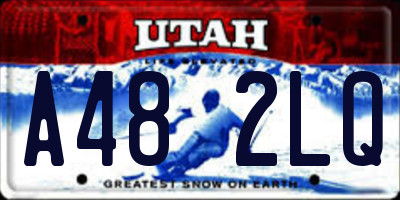 UT license plate A482LQ