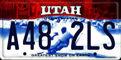 UT license plate A482LS