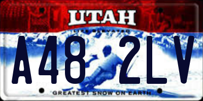 UT license plate A482LV