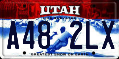 UT license plate A482LX