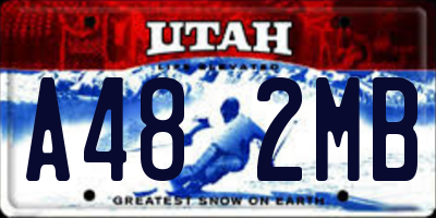 UT license plate A482MB