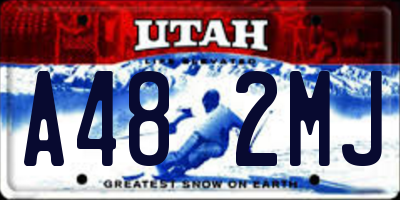 UT license plate A482MJ
