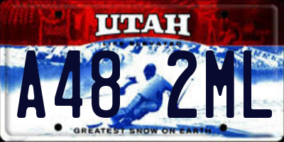 UT license plate A482ML