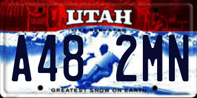 UT license plate A482MN