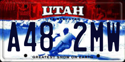 UT license plate A482MW