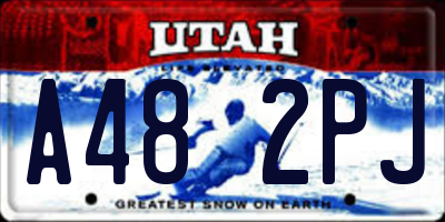 UT license plate A482PJ