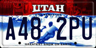 UT license plate A482PU