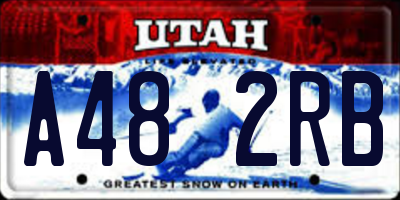 UT license plate A482RB